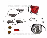 ACHTERLICHT / KOPLAMP / KNIPPERLICHT