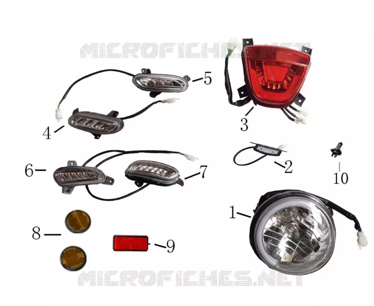 ACHTERLICHT / KOPLAMP / KNIPPERLICHT