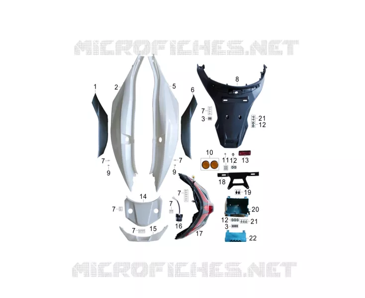 ACHTERKAROSSERIE / ACHTERLICHTEN