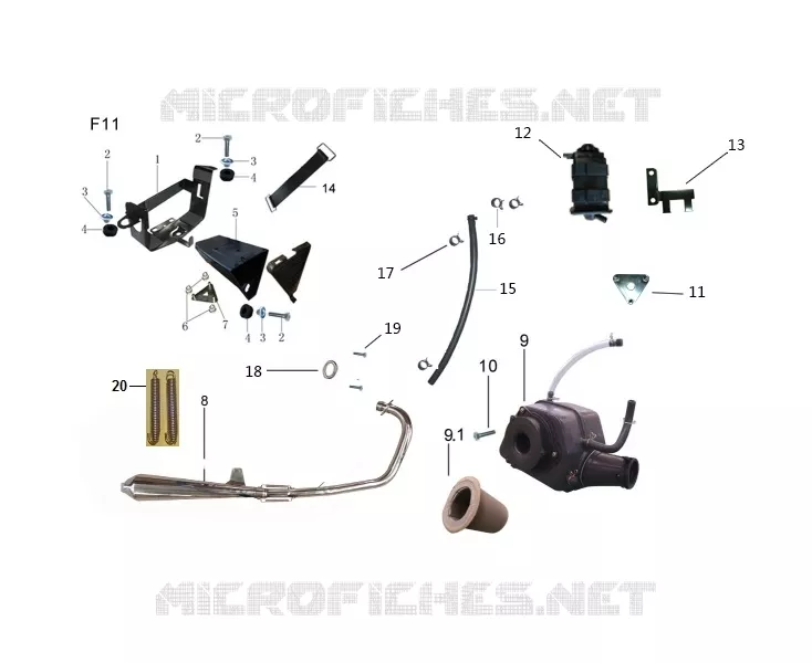 LUCHTFILTER HUIS / UITLAATSYSTEEM