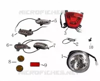KOPLAMP / ACHTERLICHT