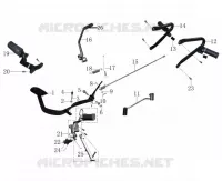 SCHAKELPEDAAL / KICKSTART PEDALEN / REMPEDAAL / VOETSTEUN 