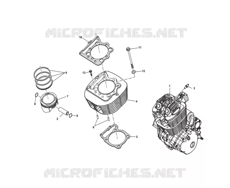 MOTOR / CILINDER / ZUIGER