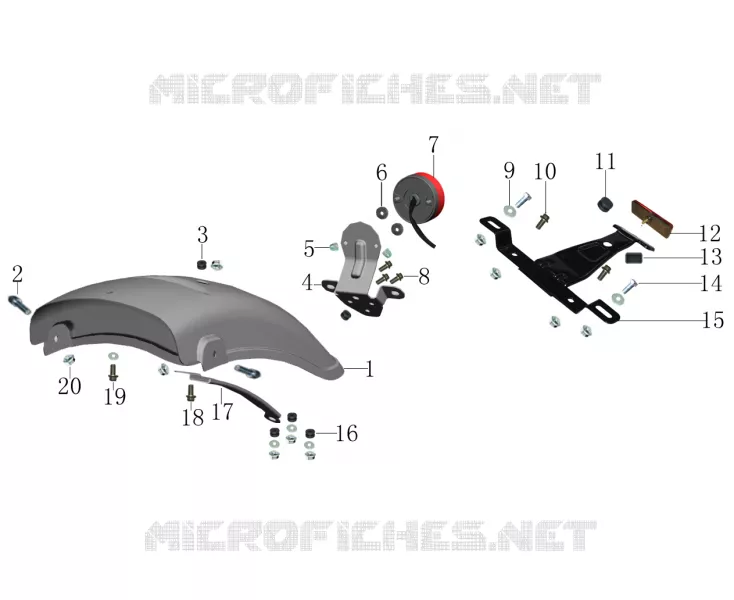 ACHTERSPATBORD / ACHTERLICHT