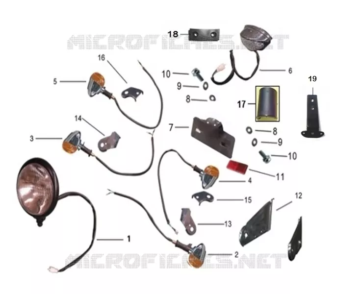 ACHTERLICHT / KOPLAMP / KNIPPERLICHT