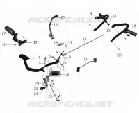 SCHAKELPEDAAL / KICKSTART PEDALEN / REMPEDAAL / VOETSTEUN 