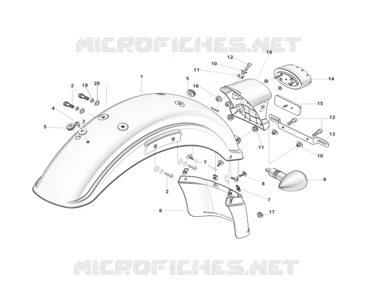 ACHTERSPATBORD / ACHTERLICHT / KNIPPERLICHT