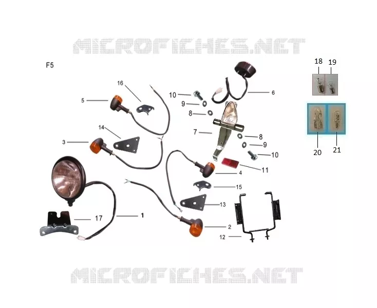 ACHTERLICHT / KOPLAMP / KNIPPERLICHT