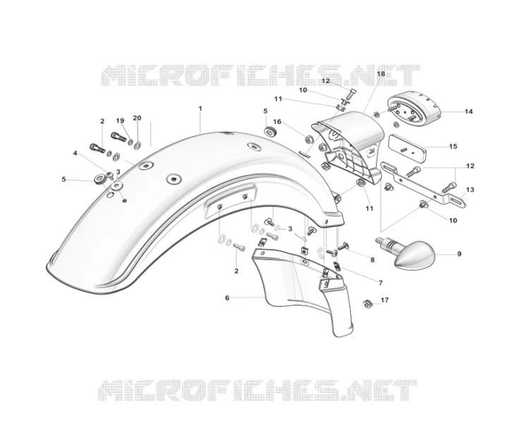 ACHTERSPATBORD / ACHTERLICHT / KNIPPERLICHT