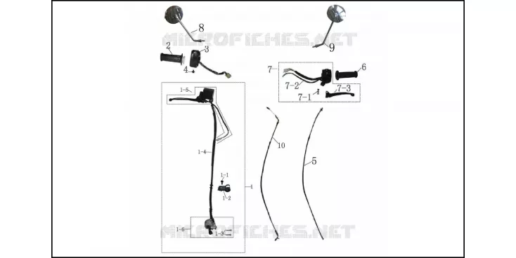 REMMEN / KABEL / STUURSCHAKELAAR