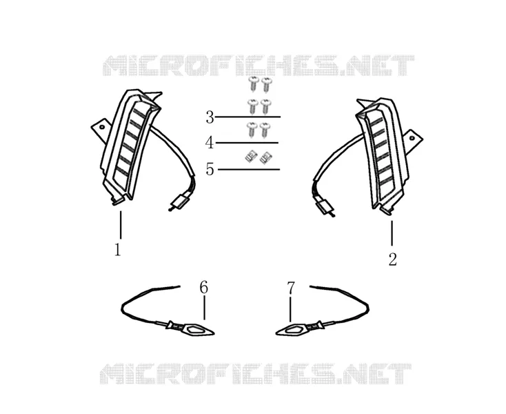 KNIPPERLICHT VOOR / ACHTER