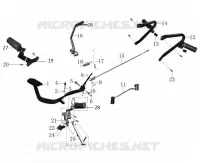 SCHAKELPEDAAL / KICKSTART PEDALEN / REMPEDAAL / VOETSTEUN 