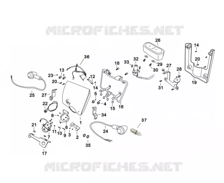 TELLERSET / KOPLAMP / KNIPPERLICHT
