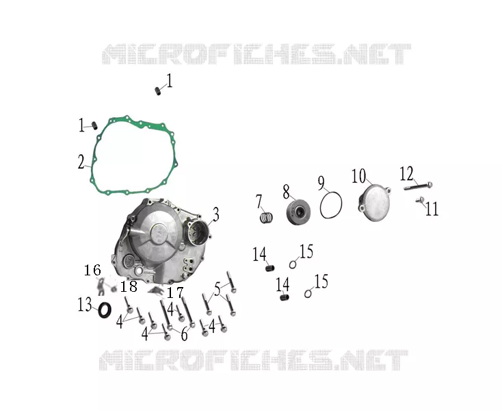 KOPPELINGS DEKSEL / OLIEFILTER