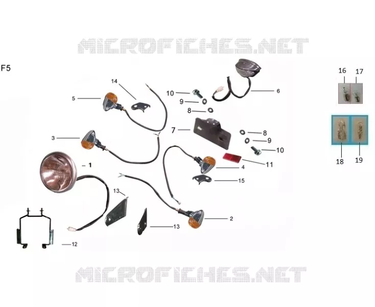 ACHTERLICHT / KOPLAMP / KNIPPERLICHT