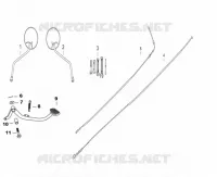 SPIEGELS / KABELS / ACHTERREMPEDAAL