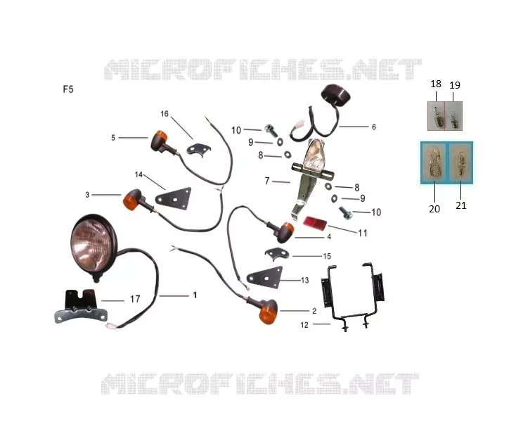 ACHTERLICHT / KOPLAMP / KNIPPERLICHT
