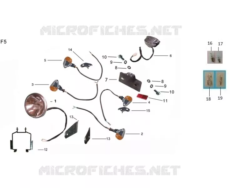 ACHTERLICHT / KOPLAMP / KNIPPERLICHT